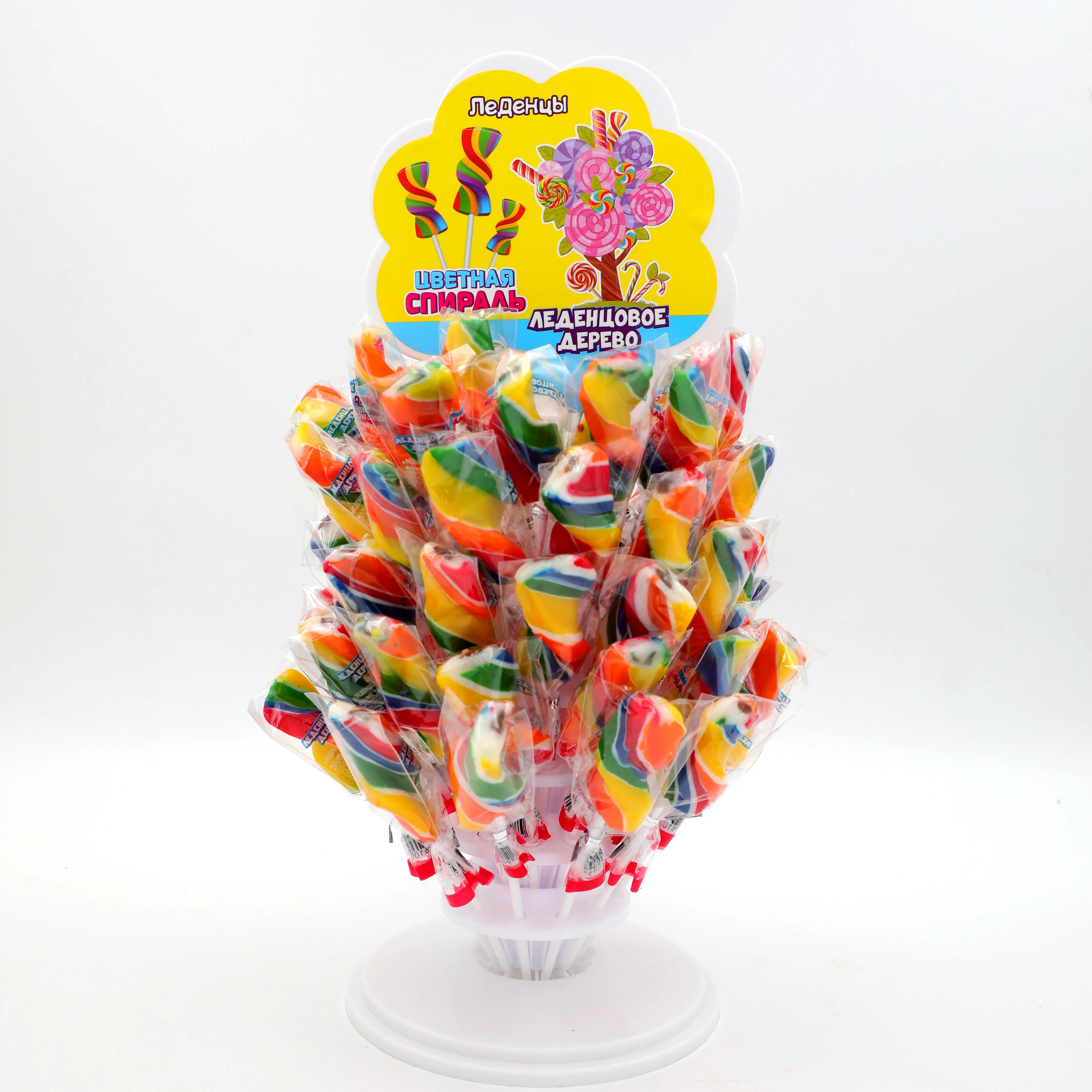 Tornado Hard Lollipop Spiral Fruity Sugar Sweet Candy Factory Wholesale Price Favorable