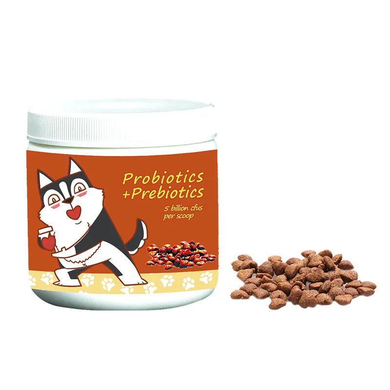 Trending products 2021 new arrivals wholesale pet health probiotic instant granules paste dog chews powder for pet food