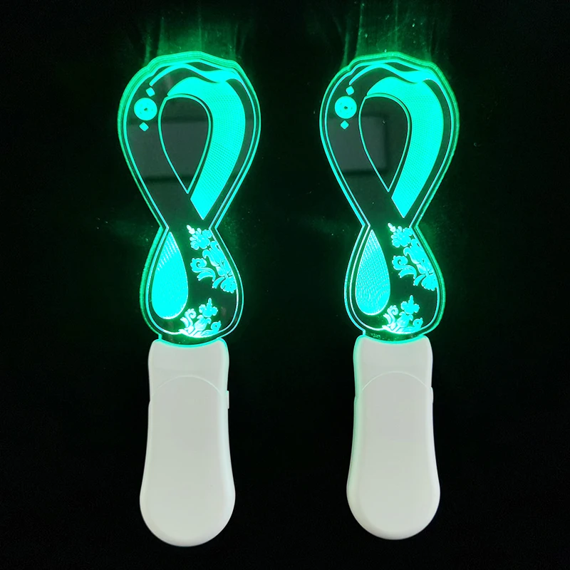 Customized Logo colorful led light stick Acrylic glow stick