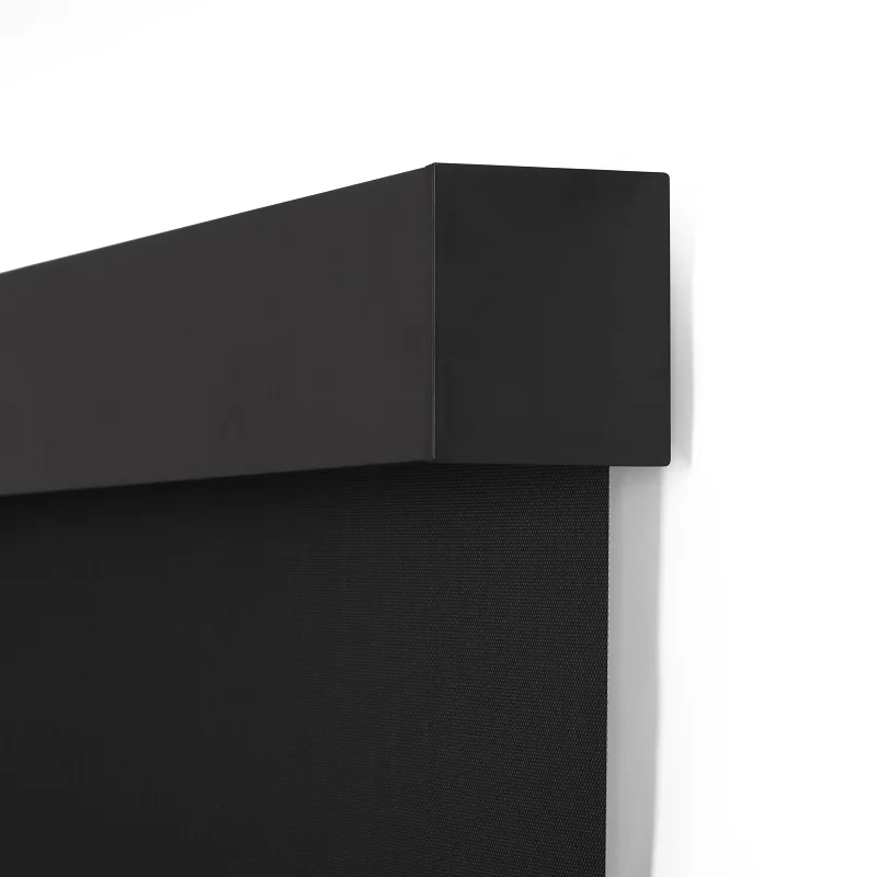 cordless solar roller sun blinds sunscreen roller blind for square head track