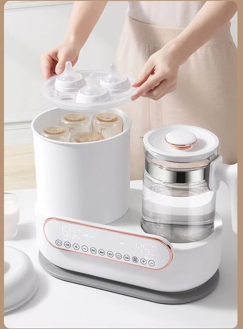 Multi-function 2 IN 1 baby bottle sterilizer and dryer with Kettle Jar