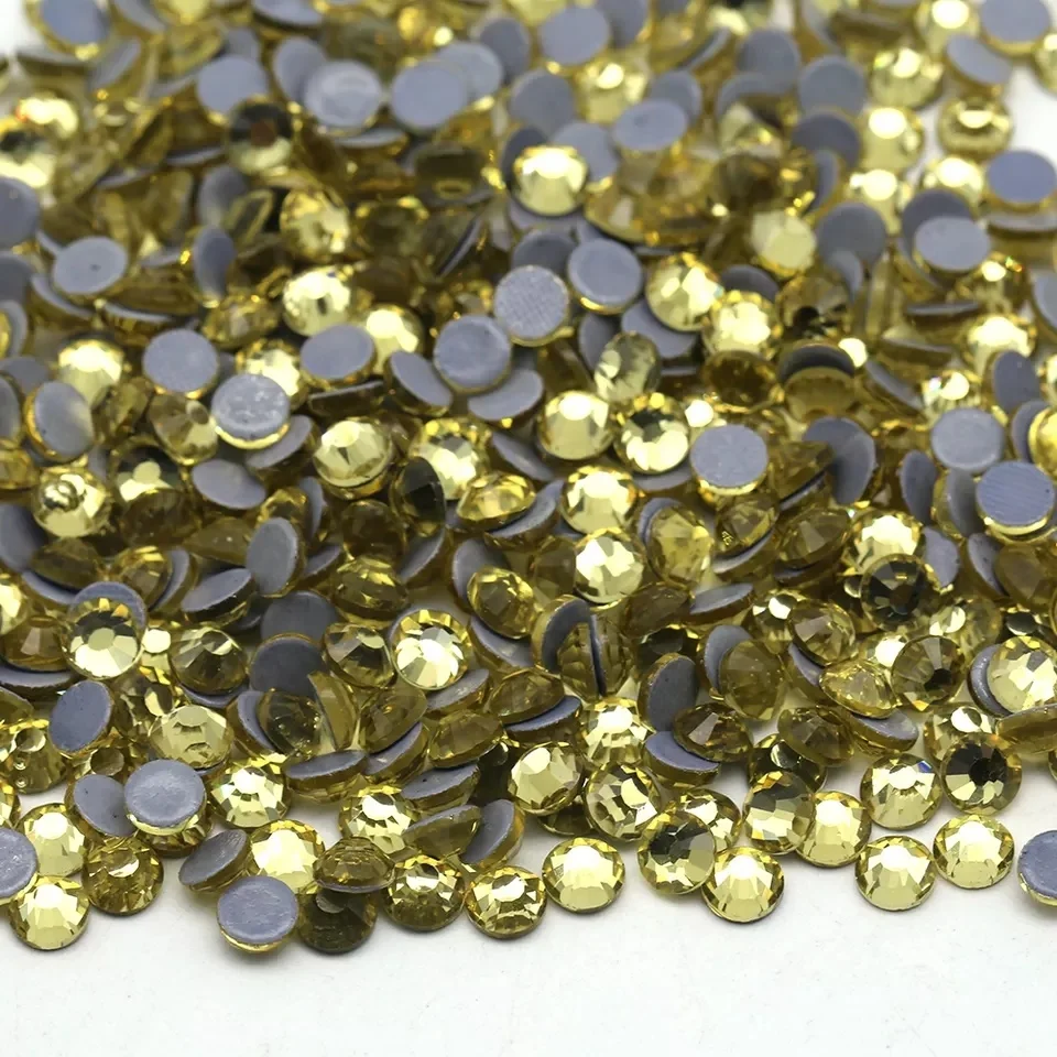 Good  SS20 Hotfix Glass Rhinestones Rainbow color Flatback Rhinestone for Clothes Decorations DIY Bag Garment