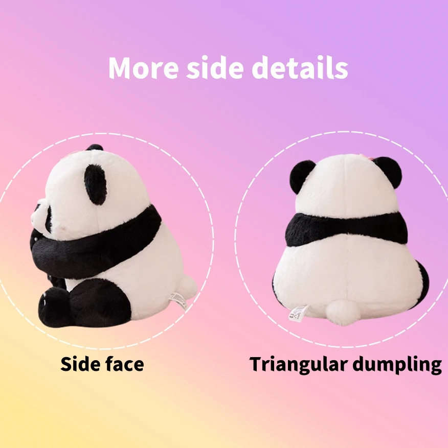 2023 famous Chinese baby panda stuffed plush animal toy soft furry doll customized stuffed cute panda decorate keychain