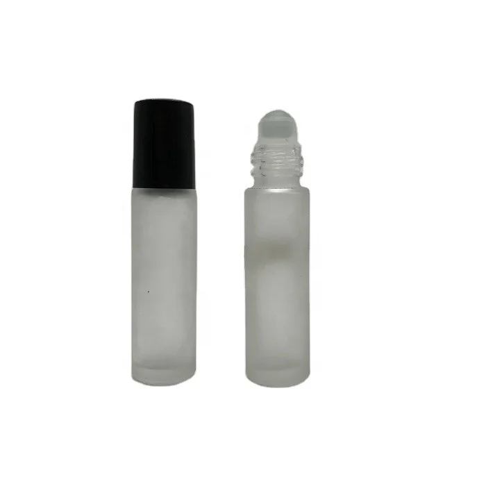 Success 10 Ml Roll Bottle Clear Roller on perfume Essential Oil Bottle Glass Screen Printing 10ml Personal Care with roller ball