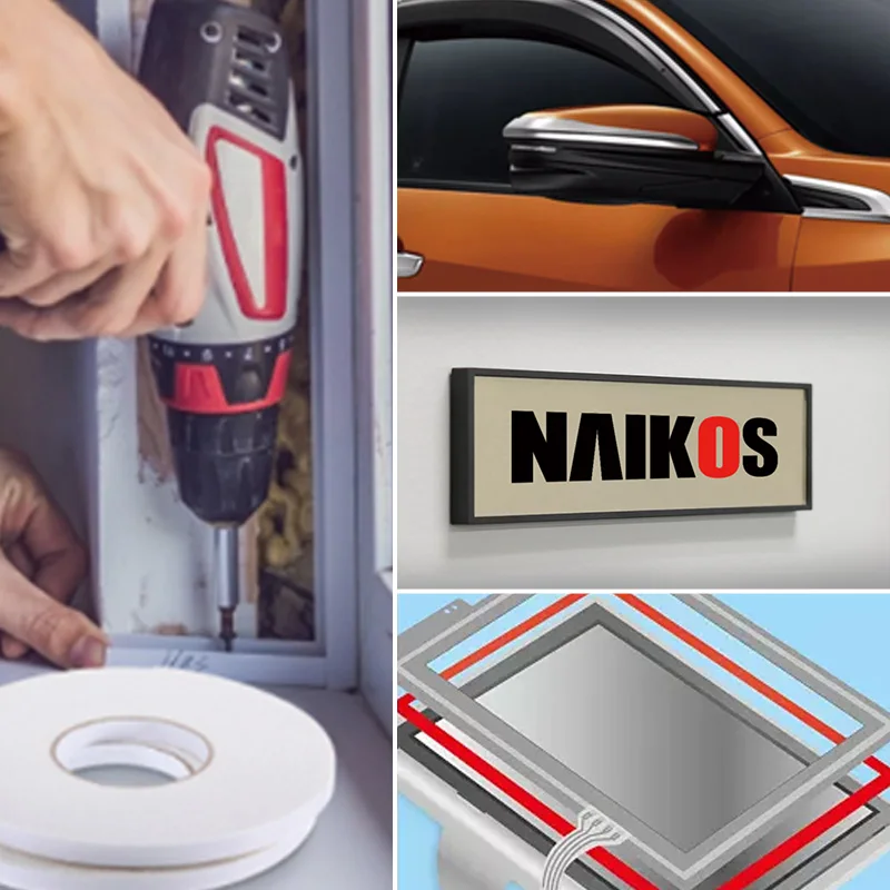 Solvent glue Heavy Duty strong adhesive Bonding Waterproof Double Sided PE Foam Tape for Cars