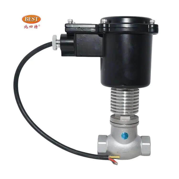 Valve Factory ZCG 2/2 Way Carbon Steel Pilot Operated 12v 24v 110 220v volt ac dc  Steam Oil High temperature solenoid valve