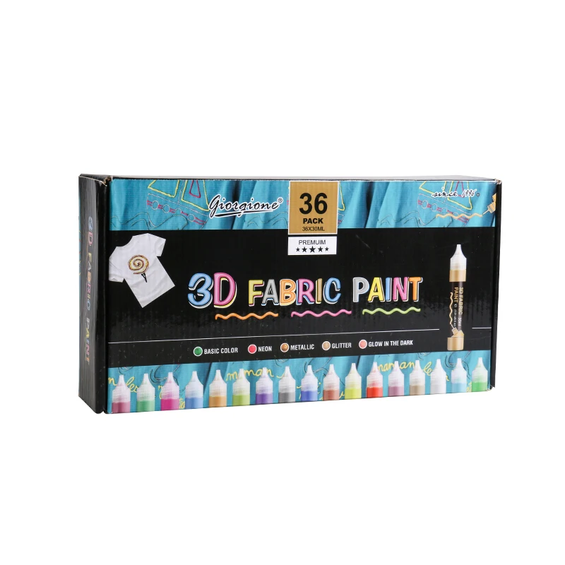 30ml color acrylic paint 3d three-dimensional paint handmade diy hand painting painting graffiti textile paint