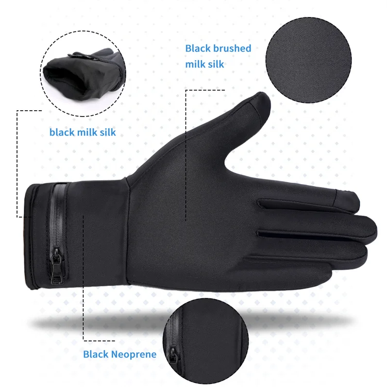 Rechargeable 2200mAh Electric Heating Ski Gloves for Men Women Best Heated Gloves Motorcycle