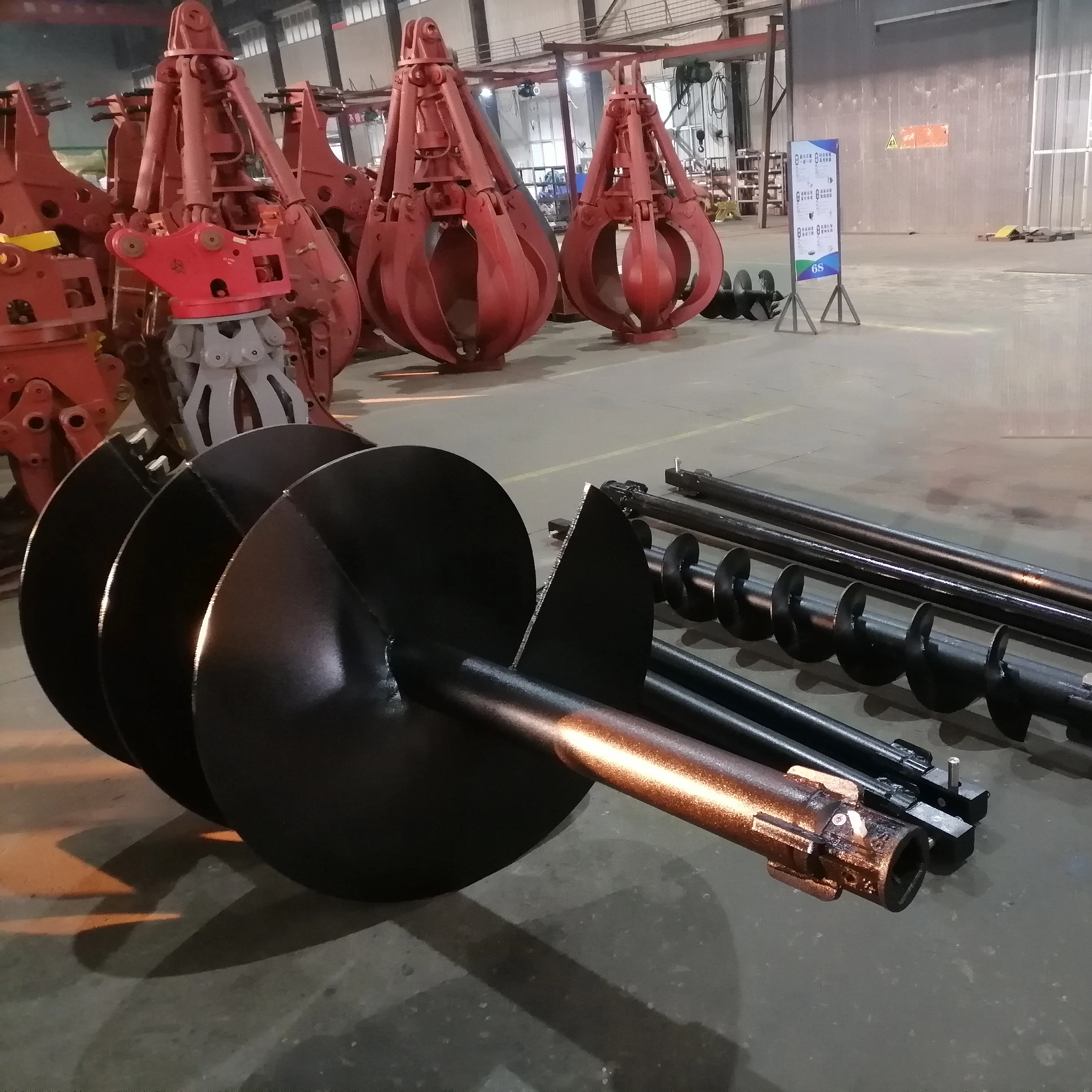 CAT 20 tons  Digging machine hydraulic excavator mounted auger earth auger drill