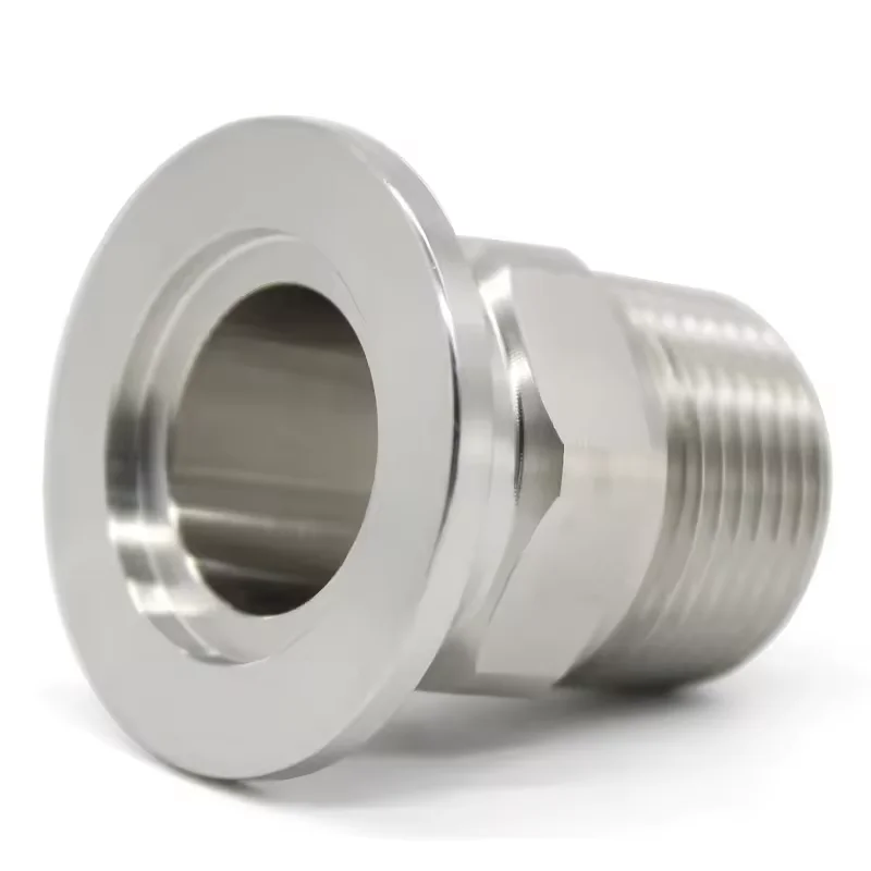 20/30/40/50/60/80mm Length KF10/16/25/40/50 Vacuum Welding Ring SUS304 Stainless Steel Sanitary Pipe Adapter Homemade