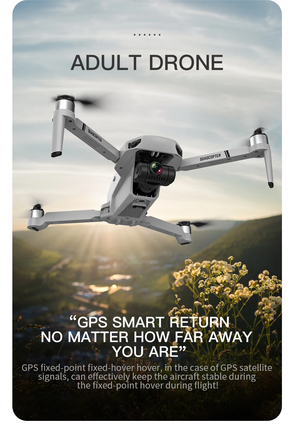 Горячая HOSHI KF102 Дрон GPS HD 6K камера профессиональный 1200m с передачей бесщеточный складной Квадрокоптер