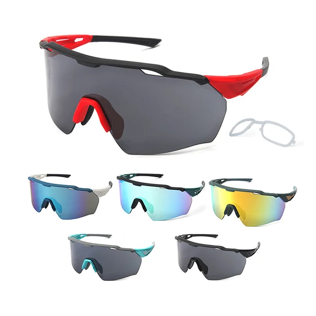 Красочные спортивные солнцезащитные очки противоскользящие ветрозащитные Беговые солнцезащитные очки с близорукостью Модные Рыболовные солнцезащитные очки для мужчин и женщин
