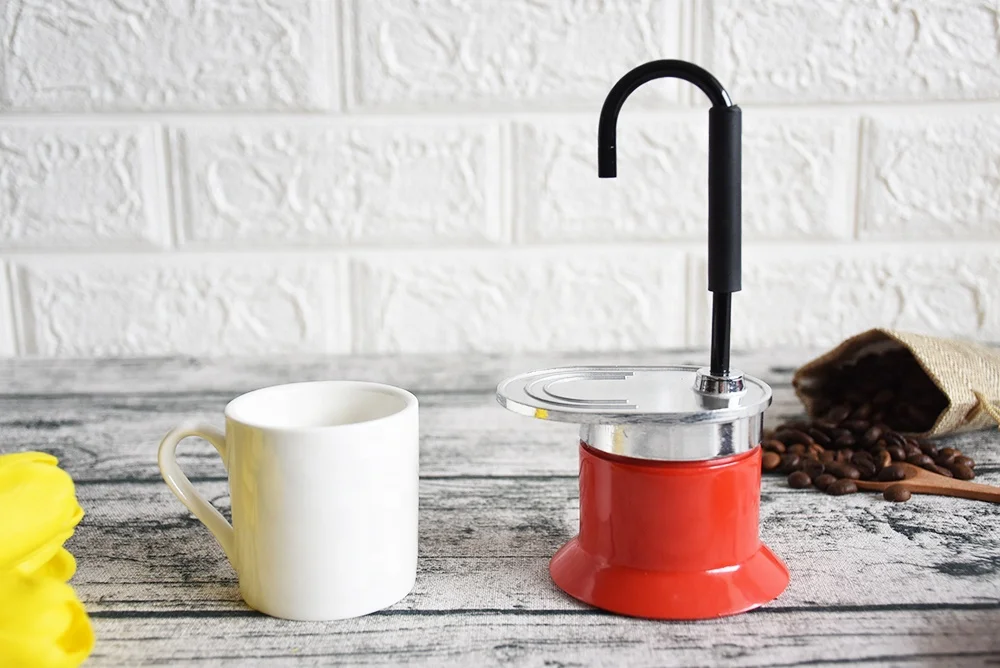 1 чашка алюминиевая кофеварка для эспрессо с керамической чашкой