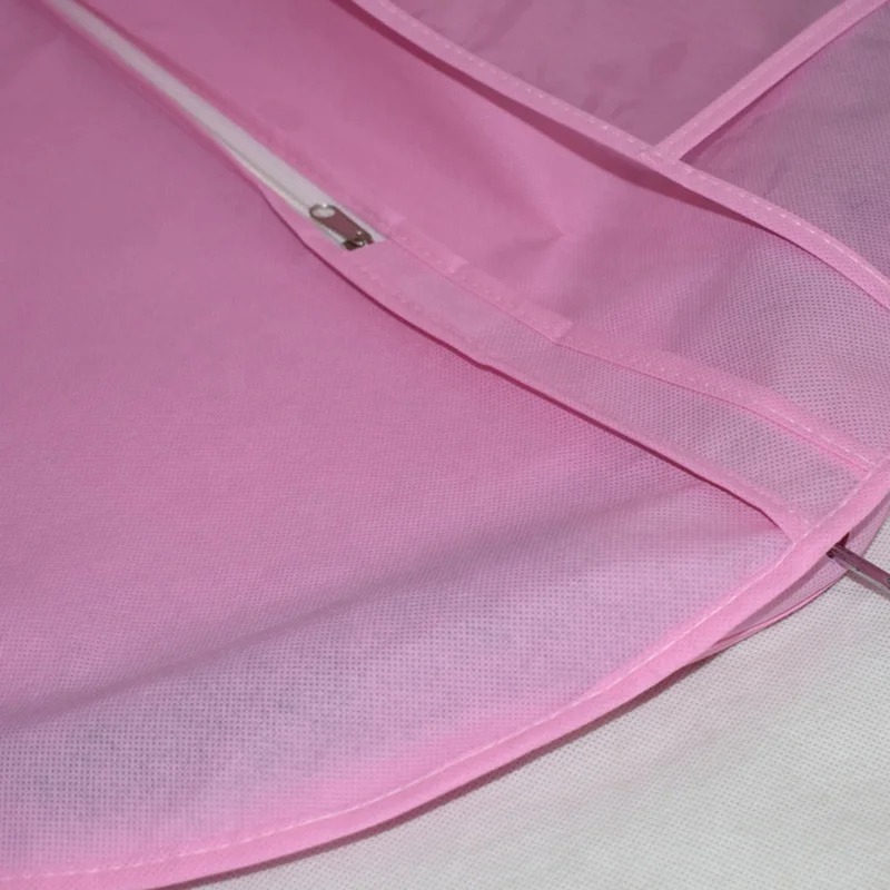 Pink Storage Bag Cover Clothes Protector Case for Wedding Dress Gown Garment