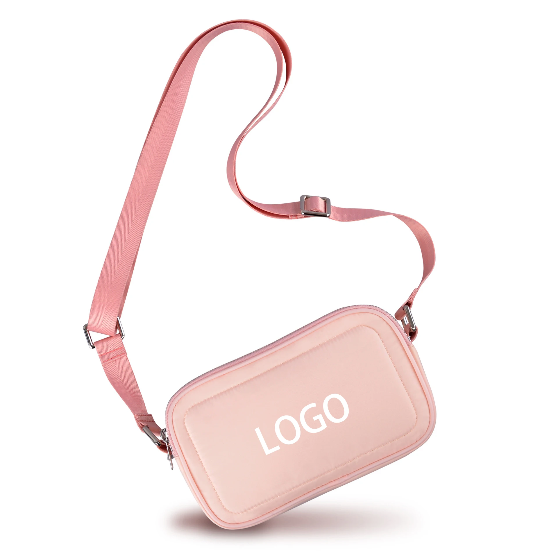 Wholesale Custom Solid Color Shoulder Bags Square Purse for Women Girls Nylon Small Crossbody Camera Bag