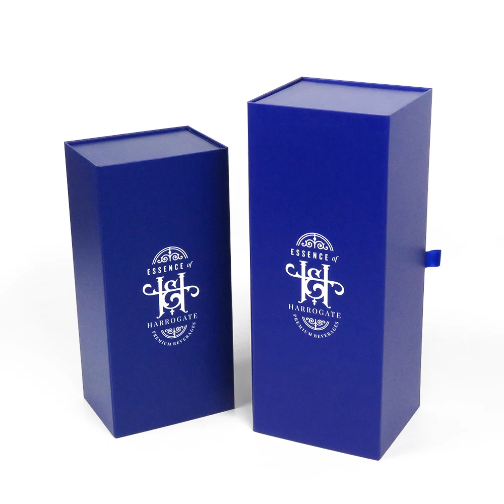 Hard gift box with magnetic closure lid packaging box wine bottle packaging gift box for liquor