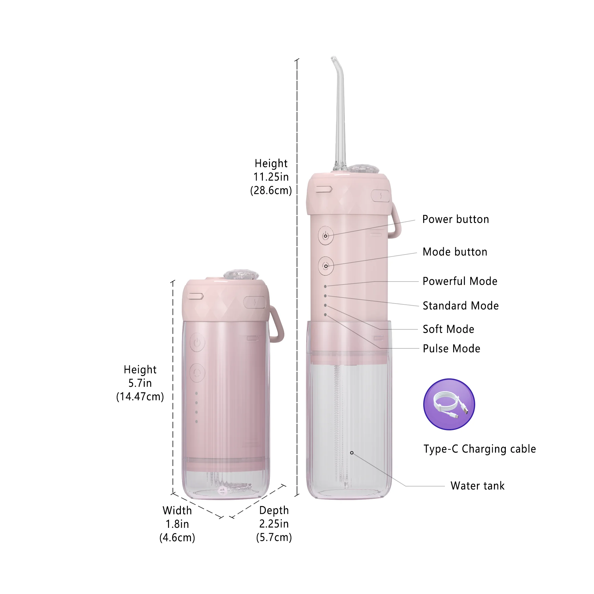 SIILLK Trendy New Design Electric Water Flosser Portable for Dental Root Canal Irrigation and Teeth Cleaning Solution