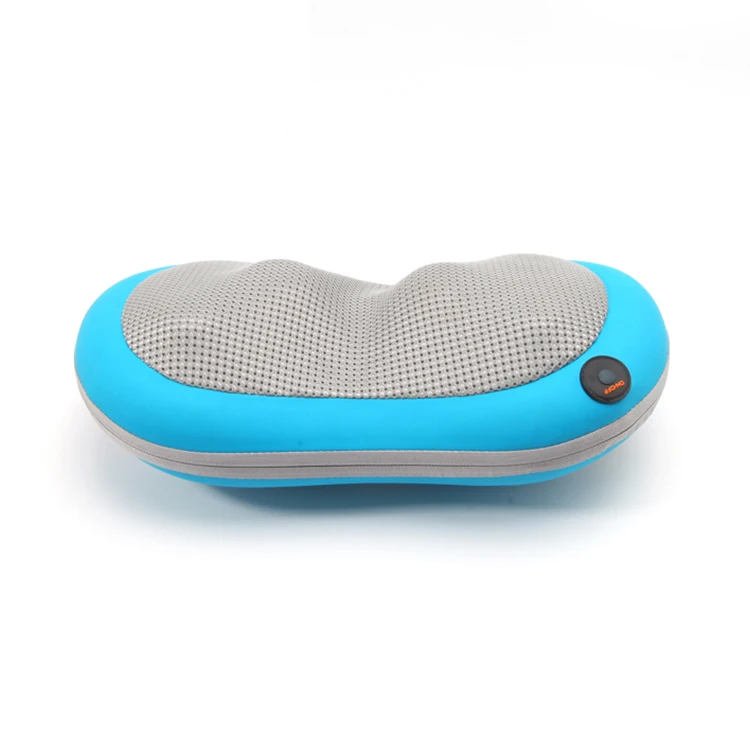 Portable smart cervical neck shoulder electric full body shiatsu massage pillow for relaxing car seat massage heat cushion