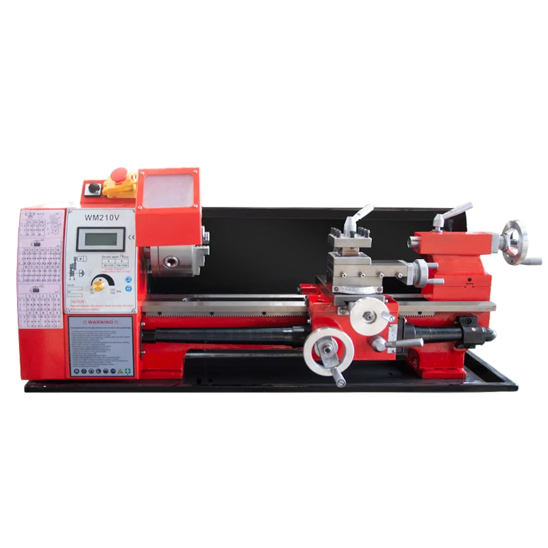 Metalworking wm210v-s miniature lathe teaching material precision woodworking lathe mini lathe machine sale to dubai
