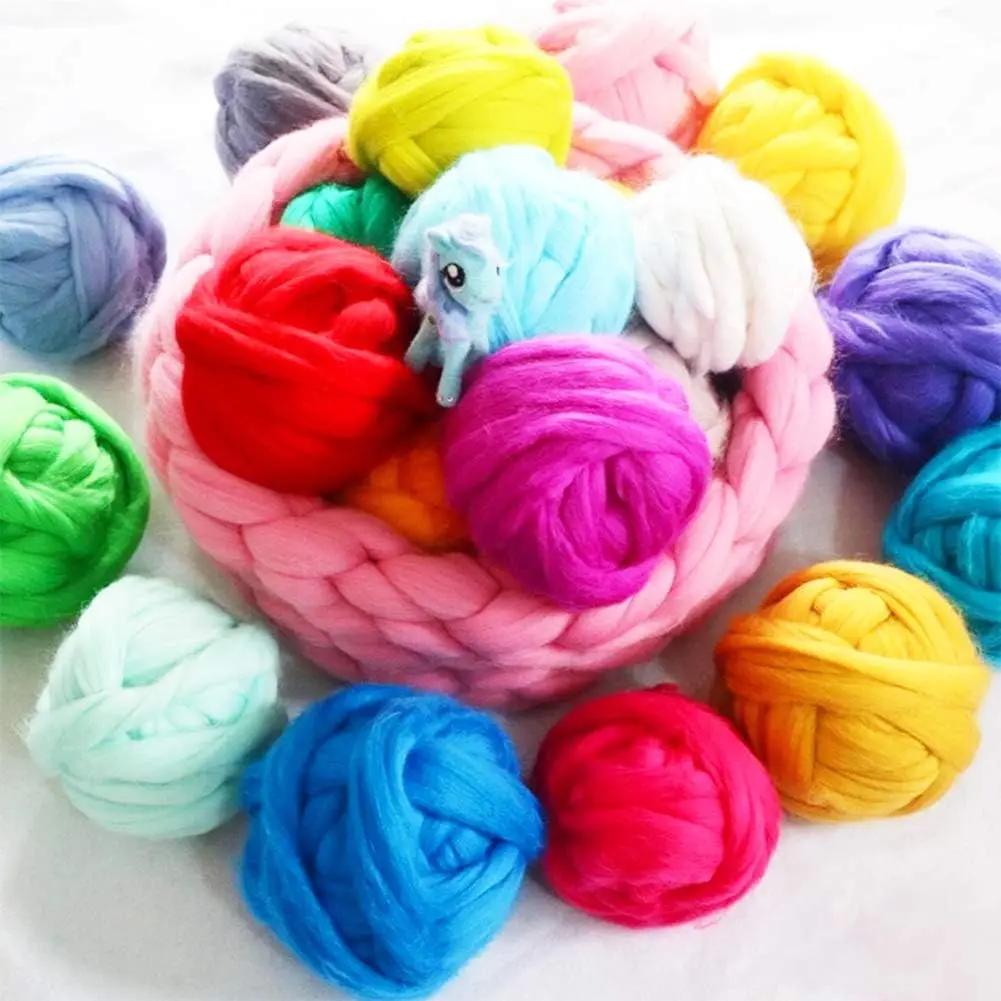 Wholesale Wool Needle Poked Kitting Diy Wool Felt Fabric Cute Animal Handmade Pets Toy Doll Decor Needle Felting Kit For Home