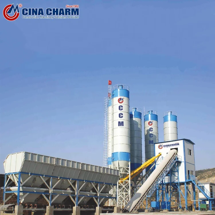 Небольшой Портативный бетонный завод 120 м3/ч