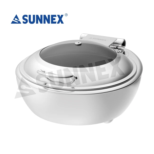 Sunnex Hotel Restaurant Supplies Gastronorm Pans Buffet Server Warming Tray Party Food Warmer Catering Equipment