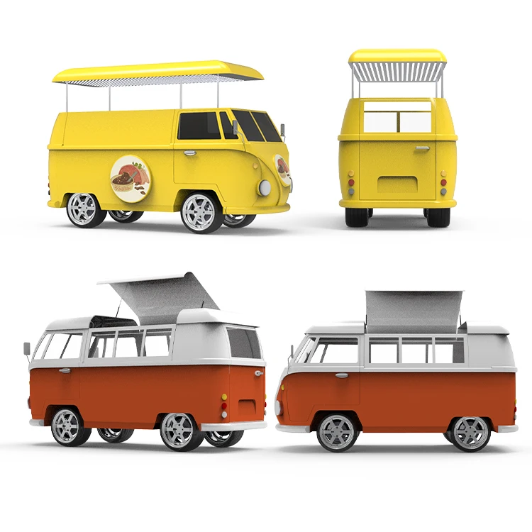 Top Selling Volkswagen Electric Food Truck Coffee Ice Cream Hot Dog Food Cart For Sale USA