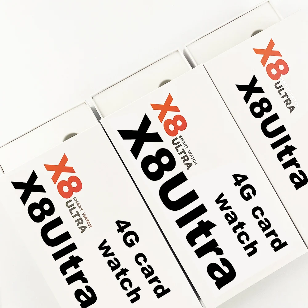 X8 4G Sim Card Smart Watch Android OS 10 GPS Wifi Smartwatch X8 ROM 2G RAM 16GB Ultra Network Phone Calling Smartwatch