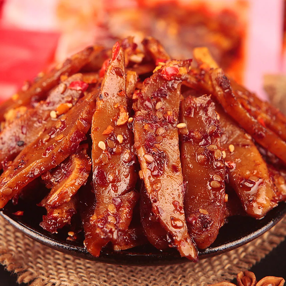 
Shu Dao Xiang China Snack Food Industry Bulk Items OEM Snack 30g Spicy Food Cooked Meat Paddywack 