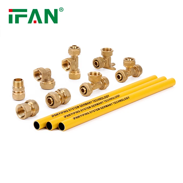 Фитинги IFAN Full Type 16-32 мм Pex Al для газовых труб латунные фитинги