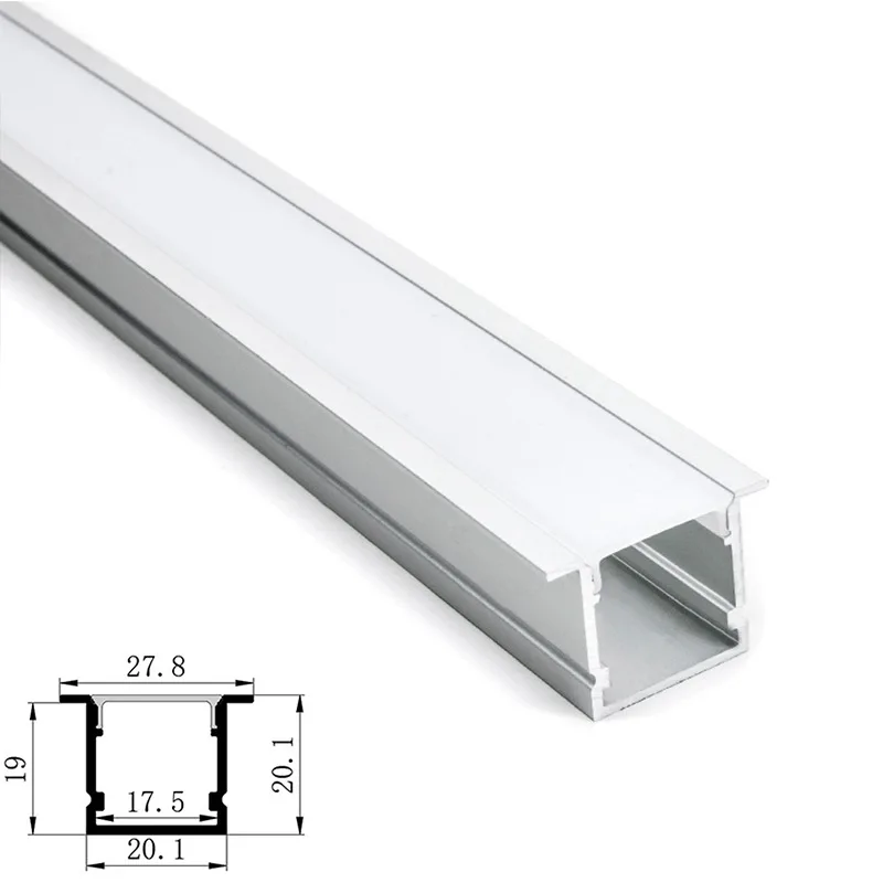 U shape decoration led strip profile aluminum suspended led waterproof linear light