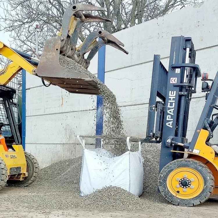 1ton plastic pp woven fibc bulk big jumbo fibc bulk package bag for sand crushed stone building material Granules