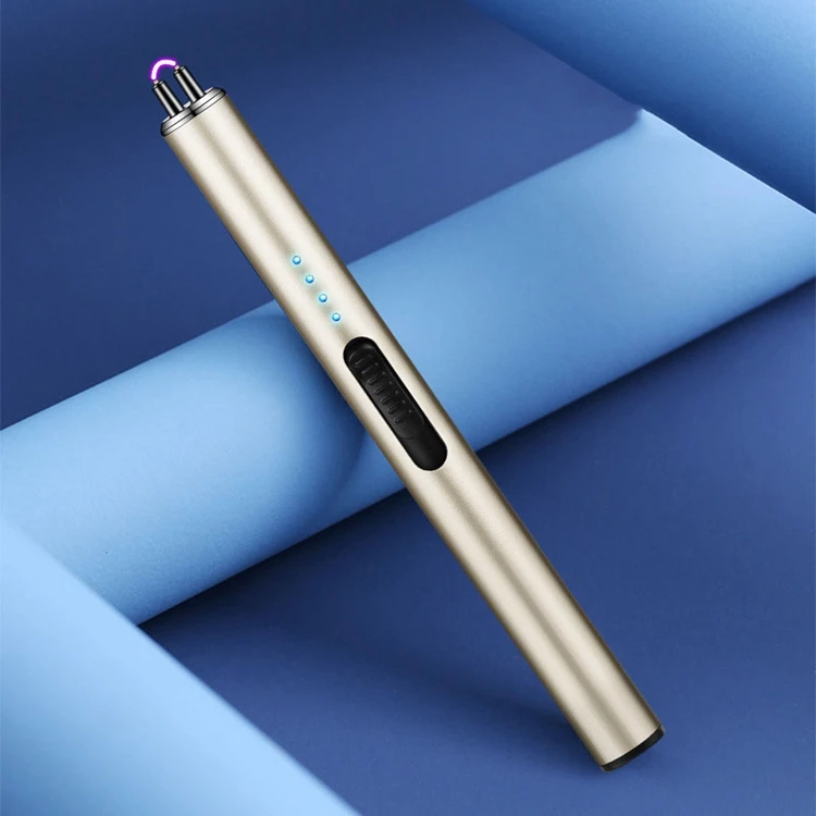 Joylife быстрая доставка длинный импульсный воспламенитель зарядка Usb ветрозащитный гриль Классическая электрическая металлическая зажигалка