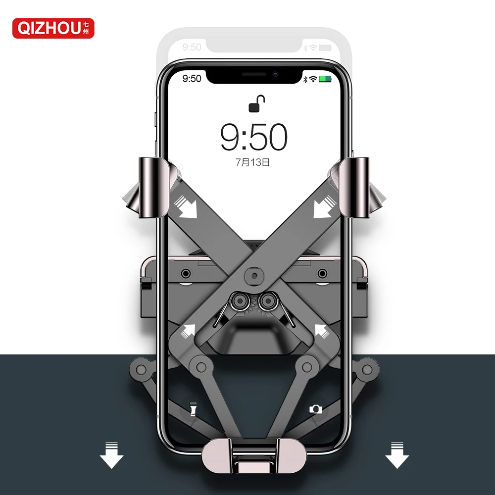 Universal Auto Cellphone Accessories Gravity Air Vent Car Phone Holder Dashboard Mobile Mount Stand