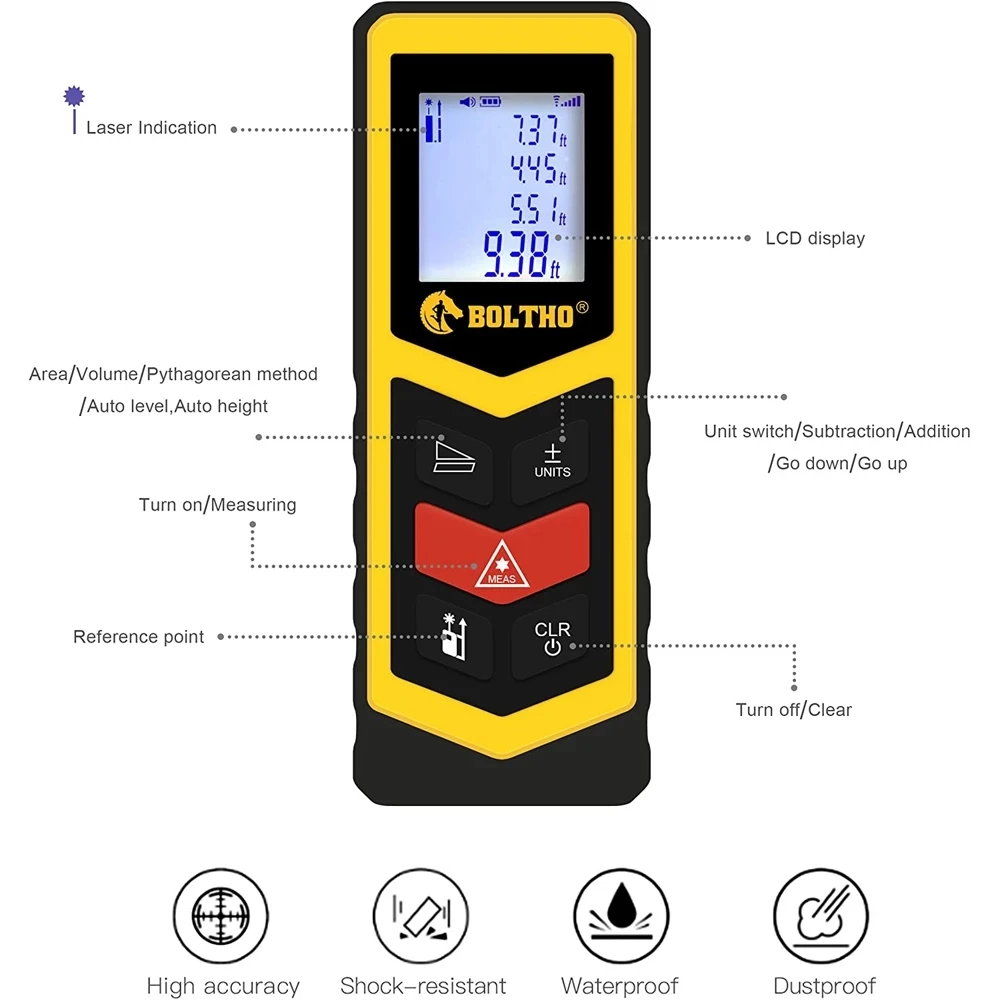 New Arrivals 30M laser measure distance meter laser distance measuring sensor