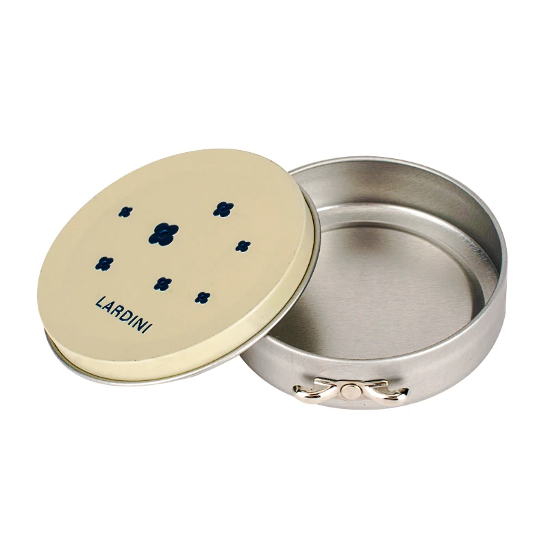 China Manufacturer Round Tin Container Tin Box Packaging Cosmetic Wax Custom Shoe Polish Tin