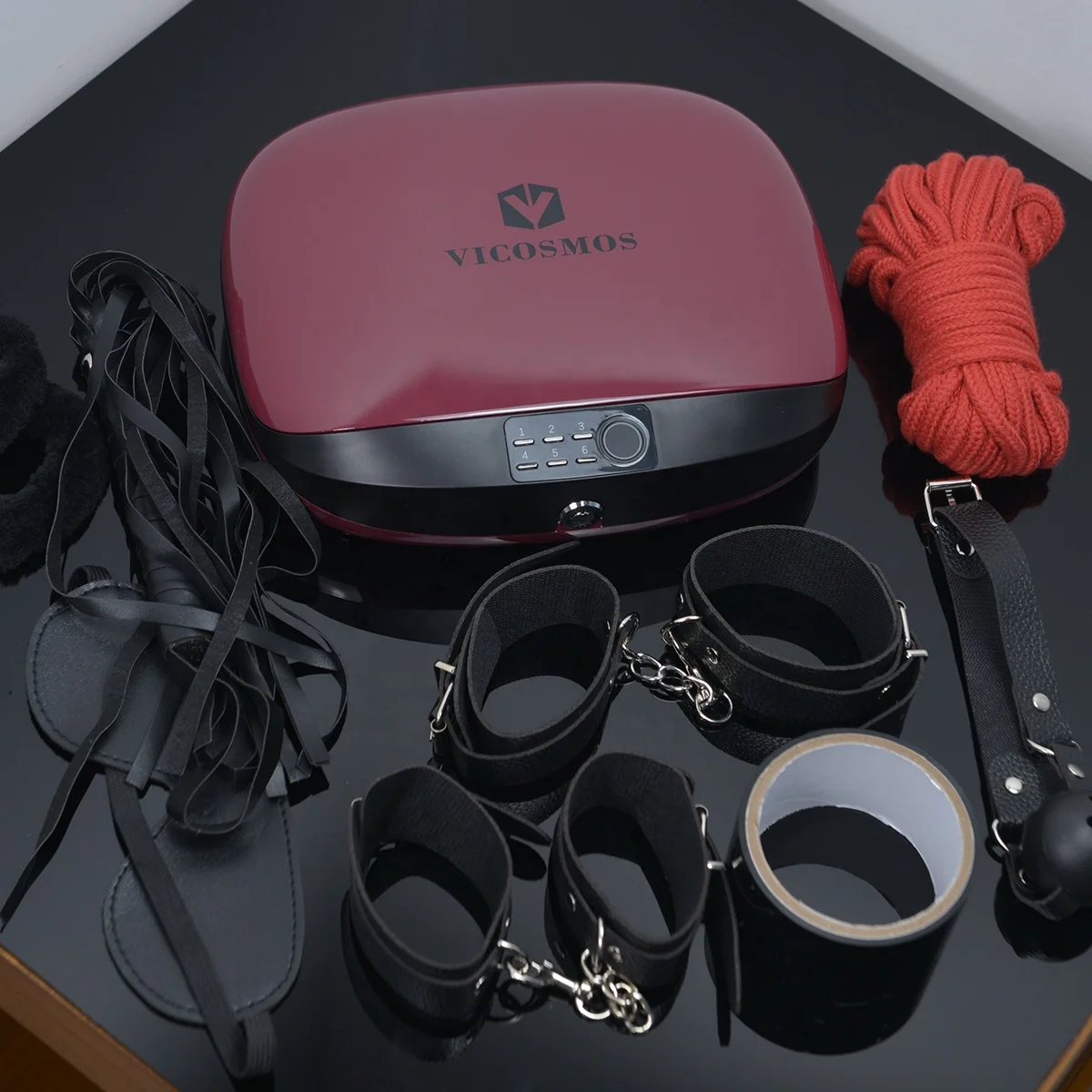 Factory Wholesale sex toy box male sex toys storage box fingerprint BDSM penis case for couples