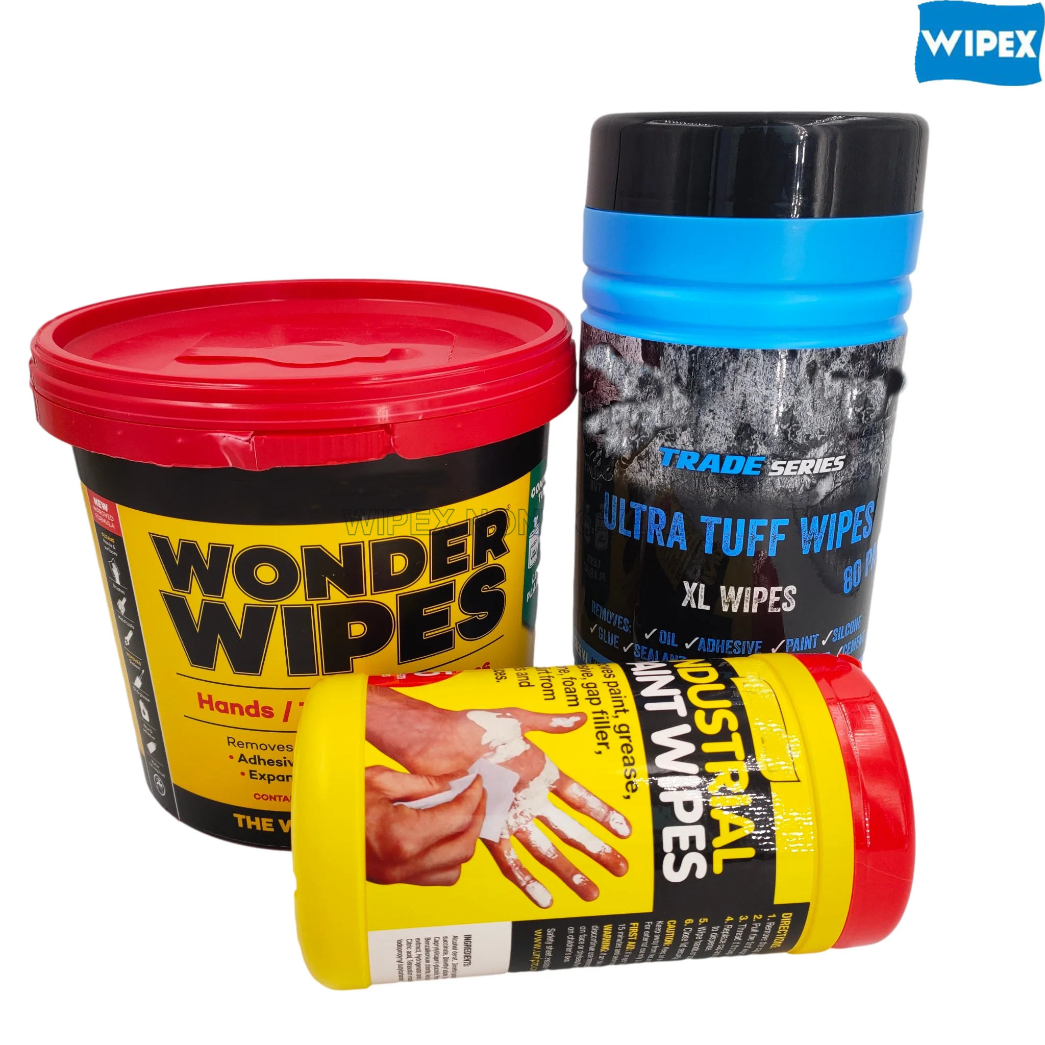 Barrel Pack Heavy Duty Industrial Oil Cleaning Wipes All-purpose Hand Clean Cloth Industrial Wet Wipes