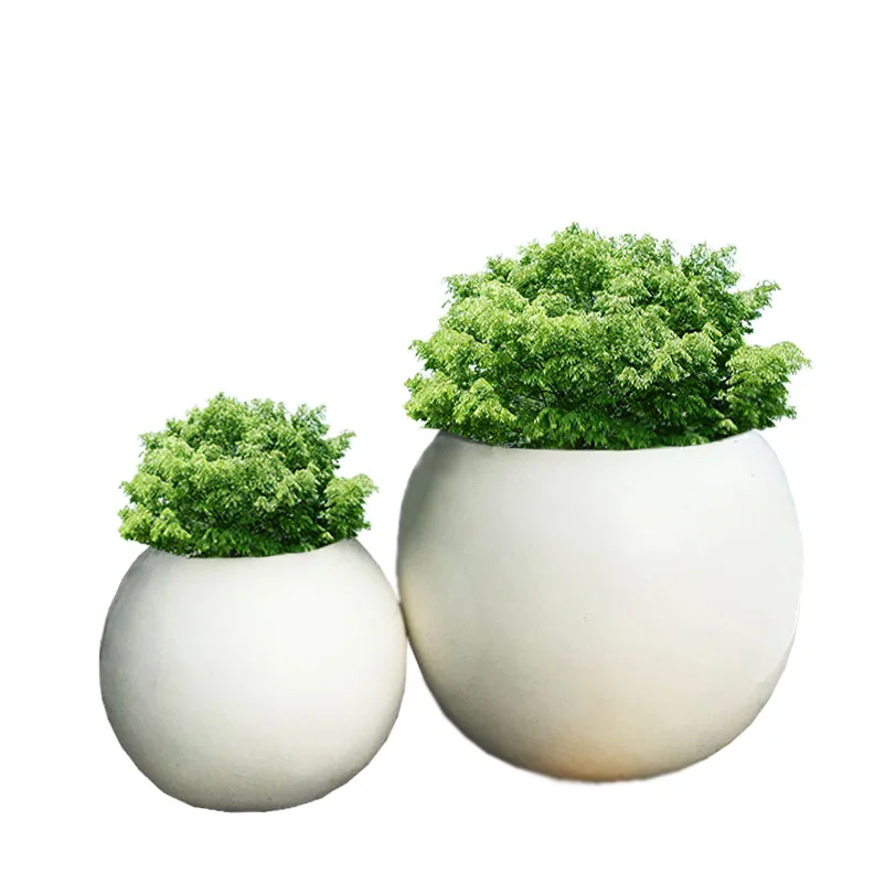 
H075 Fiberglass Round Flowerpot large outdoor planer stand for public area commercial garden decoration street flower pot H075 Fiberglass Round Flowerpot large outdoor planer stand for public area commercial garden decoration street flower pot