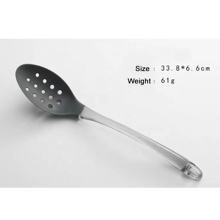 5 piece Transparent Colorful Kitchenware High Heat Resistant Silicone Kitchen Utensil Set