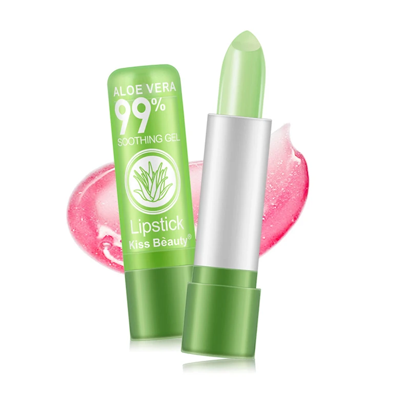 wholesale kissbeauty  Promotion Vegan Lipgloss Color Change Lipstick Aloe Vera Lipstick