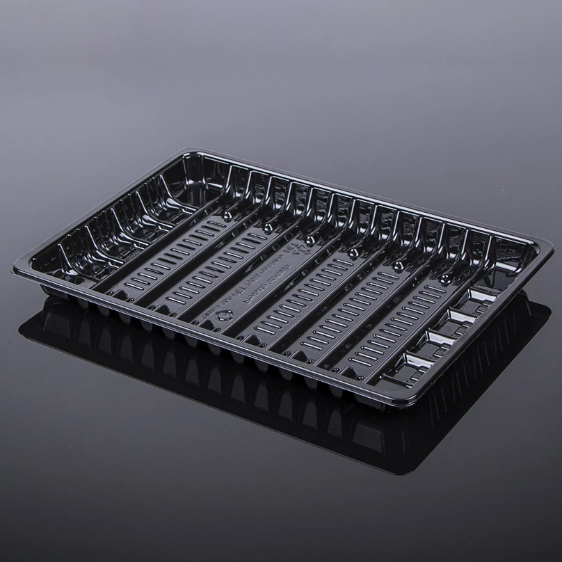 22.5*15.5*2cm Disposable Food Grade Plastic Blister Vegetable Fruit Meat Packaging Trays