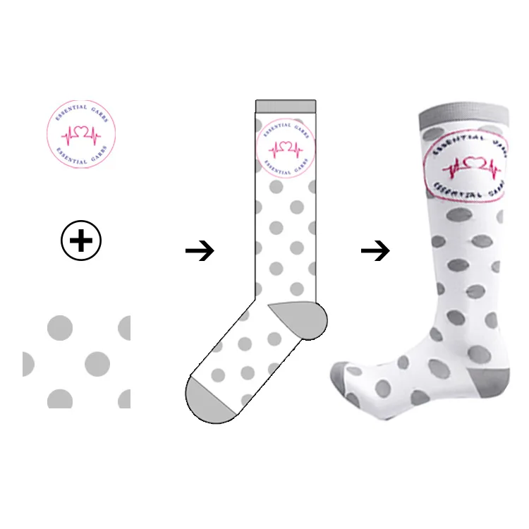 Wholesale custom business men horizontal striped mid-high tube socks adult daily all-match custom knee-length sock