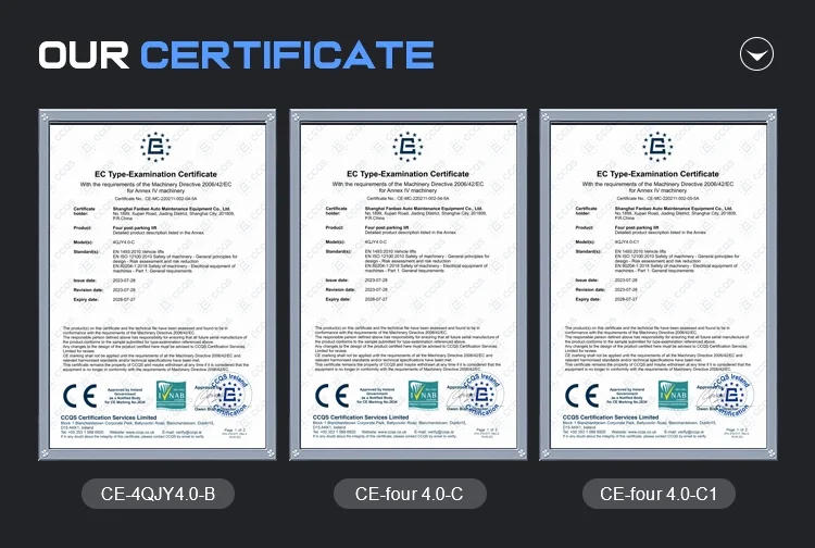 CE approved best price Good Quality Cheap 4T manual two side release Auto Equipment low ceiling base plate include two post lift