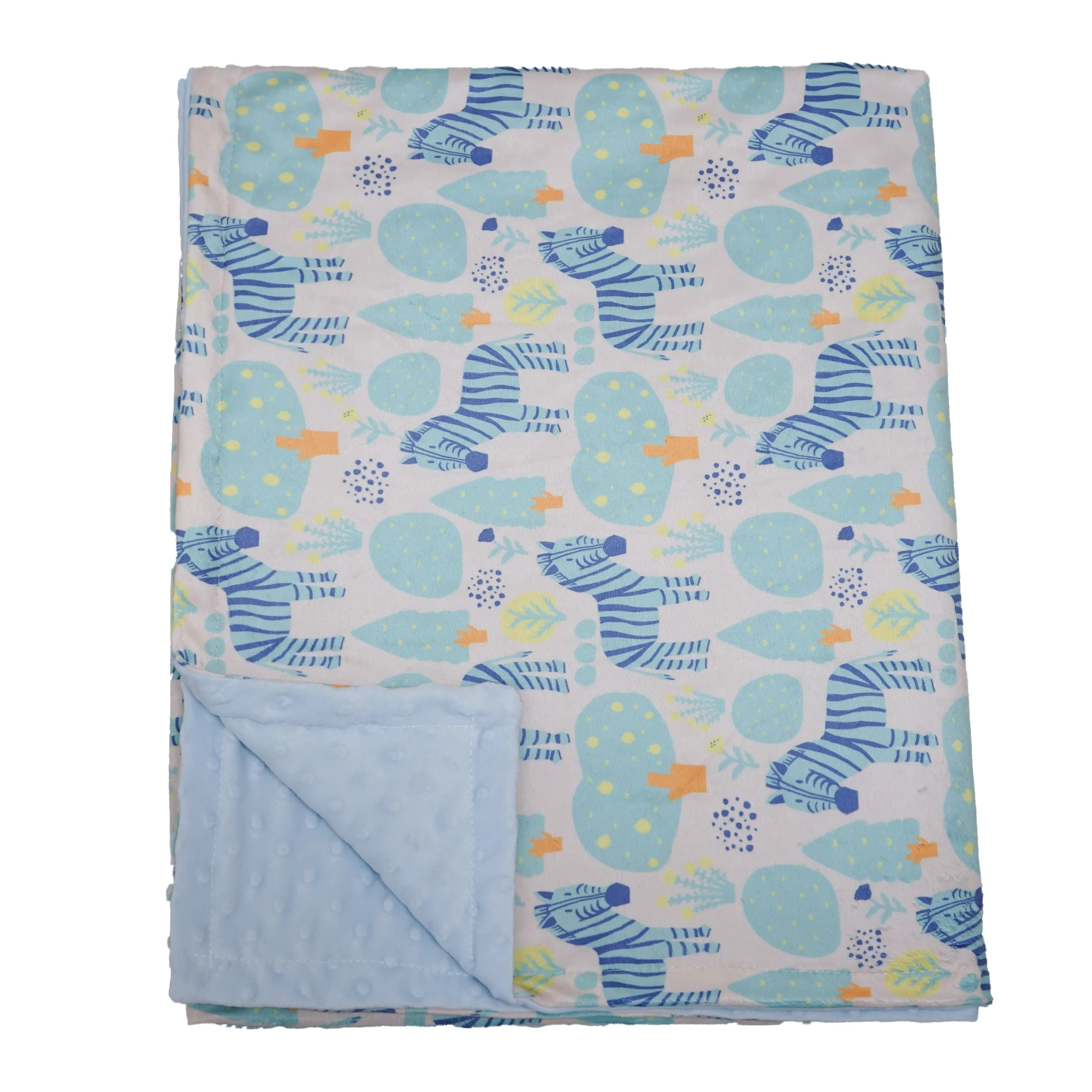Zebra leaf baby blanket for  Gift animal zebra flannelette baby swaddle receiving blanket soft lightweight newborn crib for bed