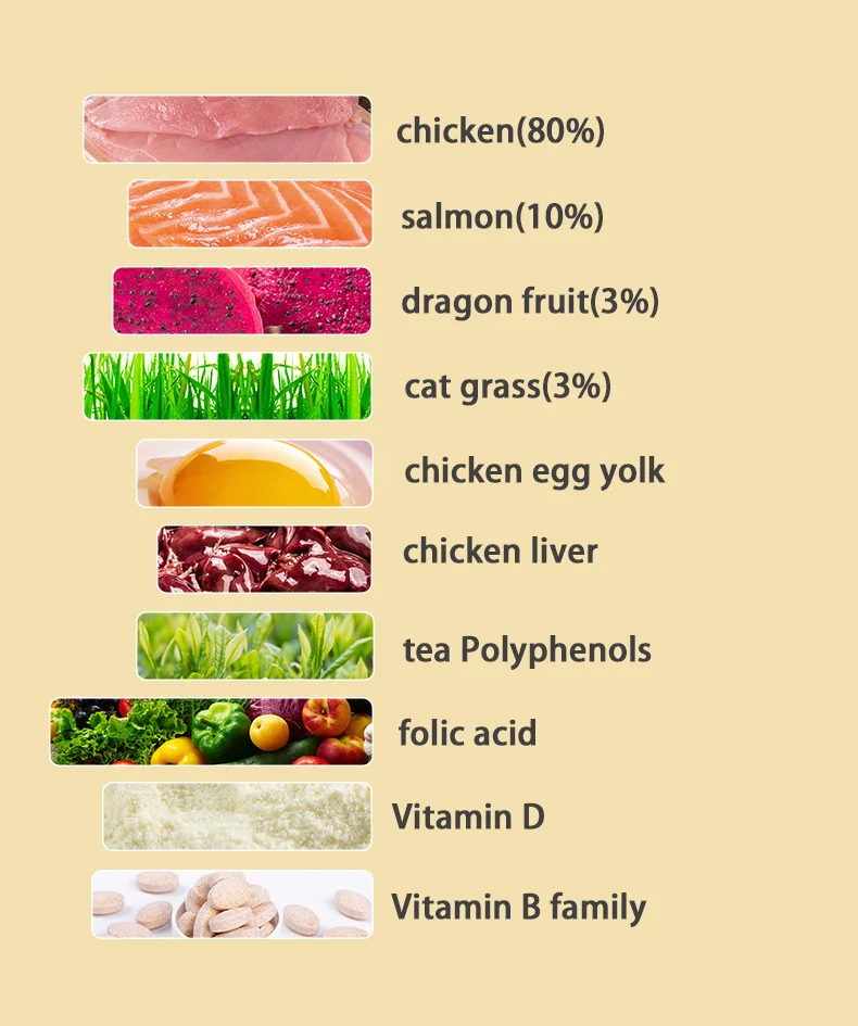 Cat Freeze-dried Snacks Cat Claw Shaped Raw Bone Meat Patties Cat Food Pet Treat