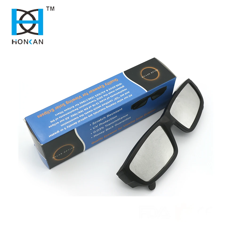 Promotional Plastic Solar Eclipse Glasses OEM High Quality Polarized 3D Glasses For Cinema