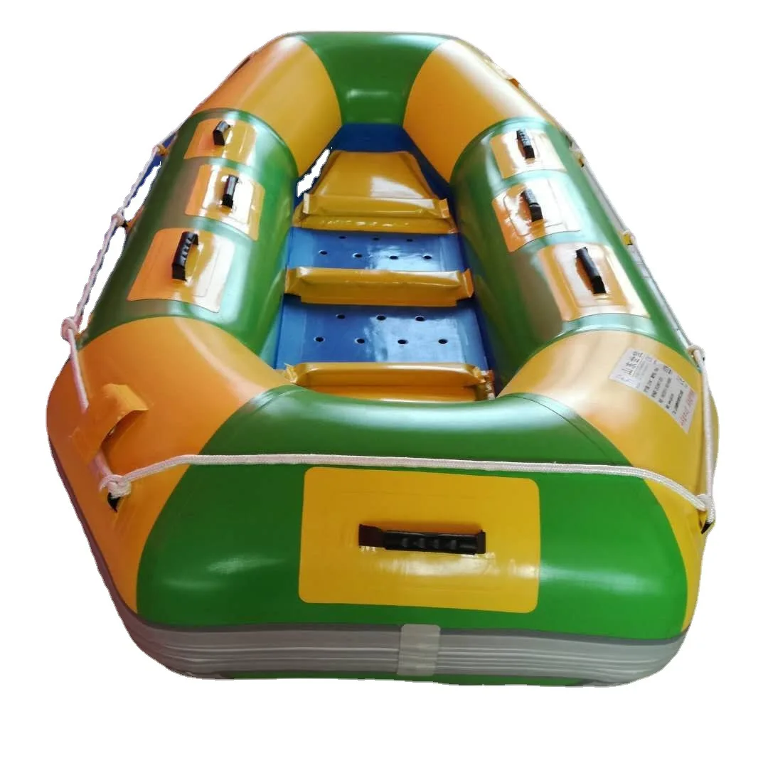 Outdoor Water Equipment Inflatable Drifting Boat Lifeboat Rescue Raft Boat with Thickened PVC Material