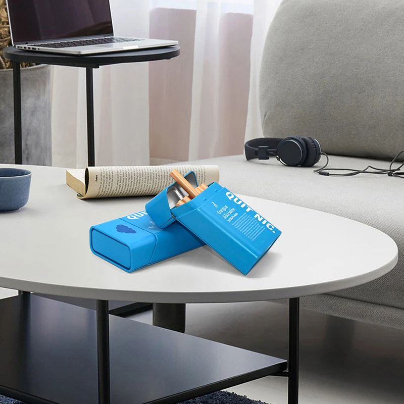 High-end Child Resistant Metal Cigarette Tin Case Packaging Child Proof pre roll Tobacco Tin Box With Hinged Lids