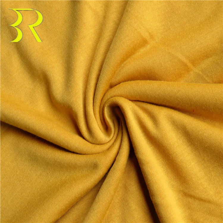 
Oekotex-100 Combed Knitting Plain Dyed Single Jersey Supima Cotton Fabric for T-shirt 